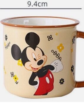 Disney Mickey Mouse Ceramic Mug in Cream, Red & Brown